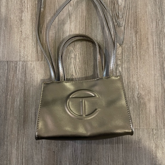 Telfar Unisex Small Mini Shopping Bag - Bronze - Like New - Picture 1 of 3